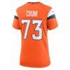 Frank Crum Denver Broncos Nike Women's Team Game Jersey - Orange - Detail View