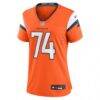 Ben Powers Denver Broncos Nike Women's Team Game Jersey - Orange - Side View