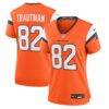 Adam Trautman Denver Broncos Nike Women's Team Game Jersey - Orange - Front View