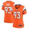D.J. Jones Denver Broncos Nike Women's Team Game Jersey - Orange - Front View