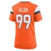 Zach Allen Denver Broncos Nike Women's Team Game Jersey - Orange - Detail View