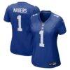 Malik Nabers New York Giants Nike Women's Game Jersey - - Front View