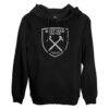 West Ham United 1863FC Color Badge Fleece Pullover Hoodie - Black - Side View