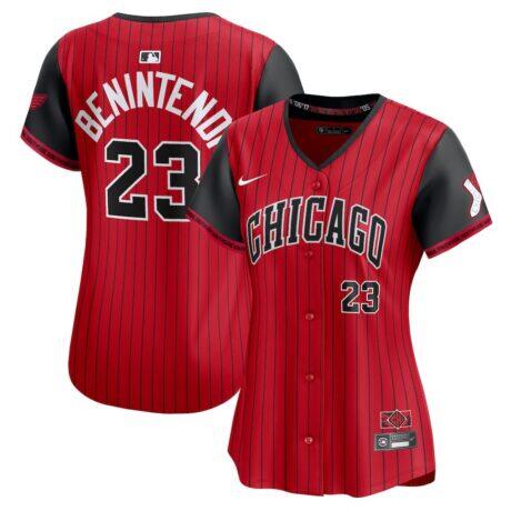 Andrew Benintendi Chicago White Sox Nike Women's 2025 City Connect Limited Player Jersey - Red - Front View