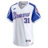 Greg Maddux Atlanta Braves Nike Throwback Cooperstown Collection Limited Jersey - White - Back View