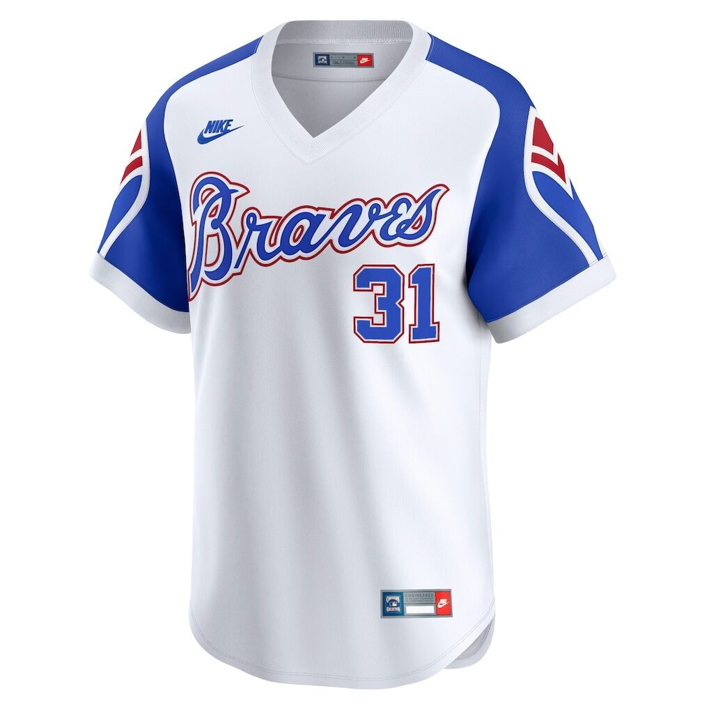 Greg Maddux Atlanta Braves Nike Throwback Cooperstown Collection Limited Jersey
