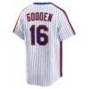 Dwight Gooden New York Mets Nike Cooperstown Collection Limited Jersey - White - Detail View