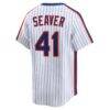 Tom Seaver New York Mets Nike Cooperstown Collection Limited Jersey - White - Detail View