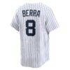 Yogi Berra New York Yankees Nike Cooperstown Collection Limited Jersey - White - Detail View