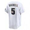 Jeff Bagwell Houston Astros Nike Throwback Cooperstown Collection Limited Jersey - White - Detail View