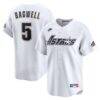 Jeff Bagwell Houston Astros Nike Throwback Cooperstown Collection Limited Jersey - White - Front View