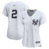 Derek Jeter New York Yankees Nike Women's Home Limited Jersey - White - Front View