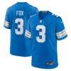 Jack Fox Detroit Lions Nike Team Game Jersey - Blue - Front View