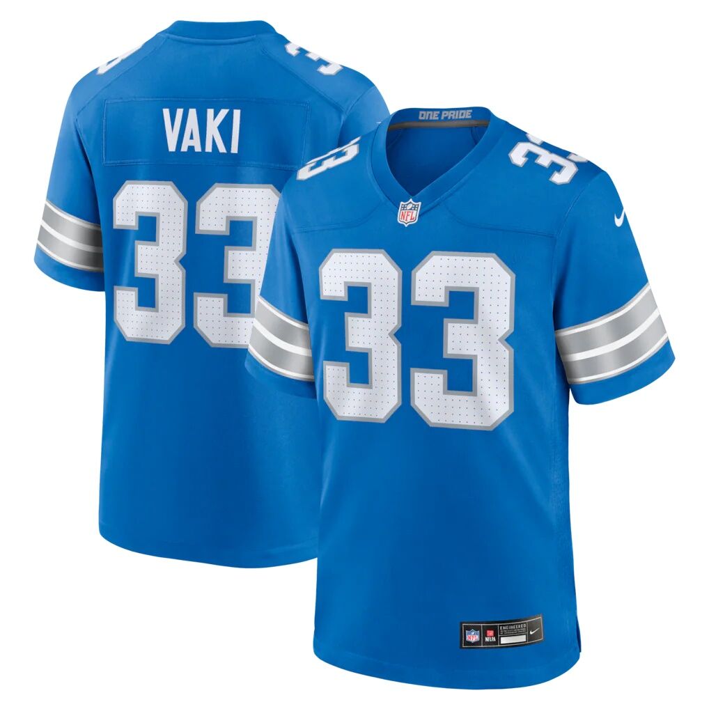 Sione Vaki Detroit Lions Nike Team Game Jersey