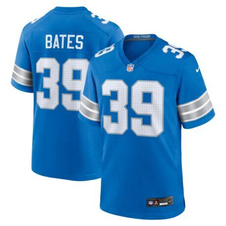 Jake Bates Detroit Lions Nike Team Game Jersey - Blue - Front View