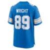 Brock Wright Detroit Lions Nike Team Game Jersey - Blue - Detail View