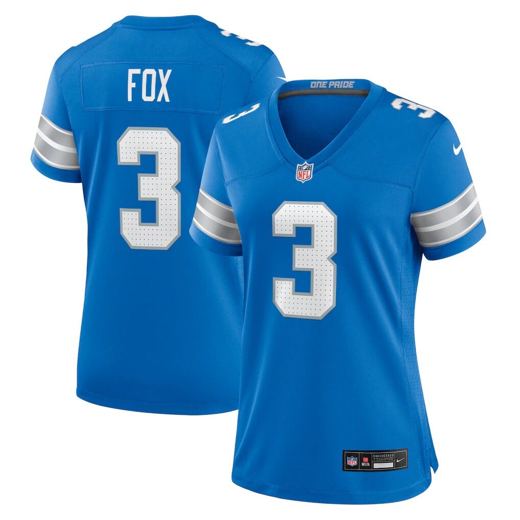 Jack Fox Detroit Lions Nike Women's Team Game Jersey