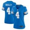 Emmanuel Moseley Detroit Lions Nike Women's Team Game Jersey - Blue - Front View