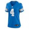 Emmanuel Moseley Detroit Lions Nike Women's Team Game Jersey - Blue - Side View
