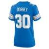 Khalil Dorsey Detroit Lions Nike Women's Team Game Jersey - Blue - Detail View