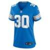 Khalil Dorsey Detroit Lions Nike Women's Team Game Jersey - Blue - Side View
