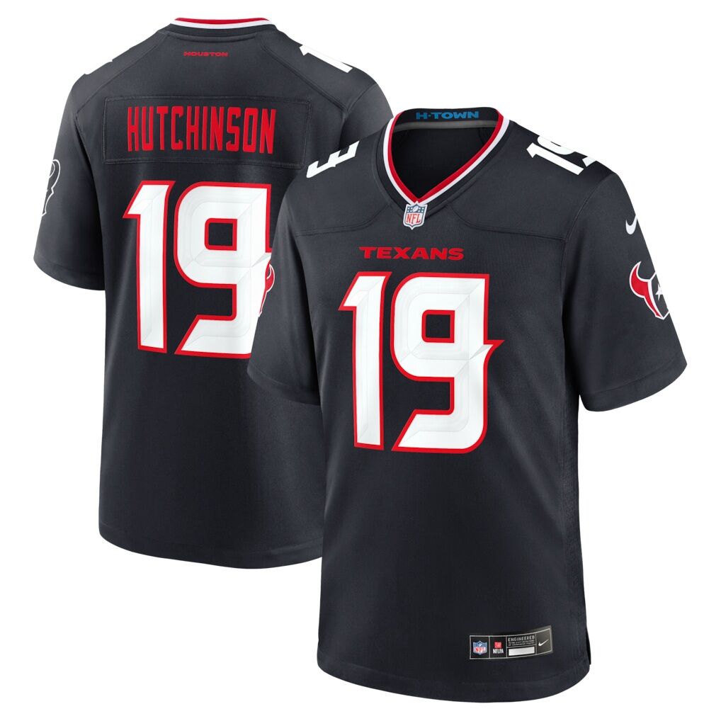 Xavier Hutchinson Houston Texans Nike Team Game Jersey