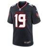 Xavier Hutchinson Houston Texans Nike Team Game Jersey - Navy - Side View