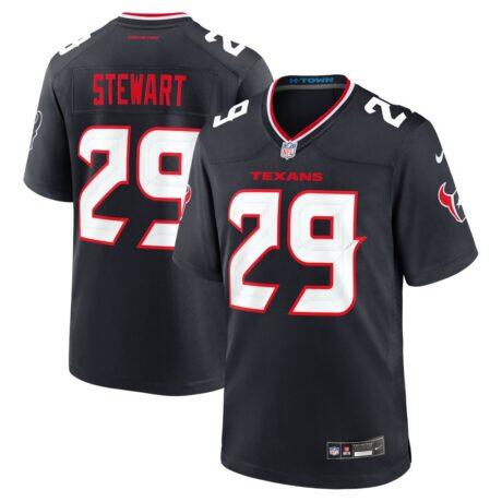M.J. Stewart Houston Texans Nike Team Game Jersey - Navy - Front View