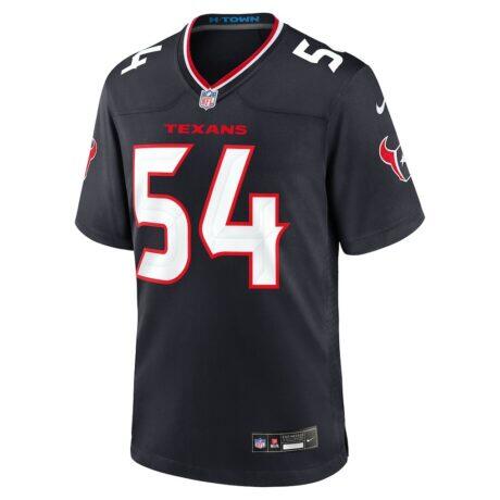 Jarrett Patterson Houston Texans Nike Team Game Jersey - Navy - Front View