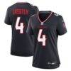 Kamari Lassiter Houston Texans Nike Women's Team Game Jersey - Navy - Front View