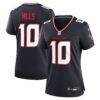 Davis Mills Houston Texans Nike Women's Team Game Jersey - Navy - Front View