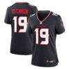 Xavier Hutchinson Houston Texans Nike Women's Team Game Jersey - Navy - Front View