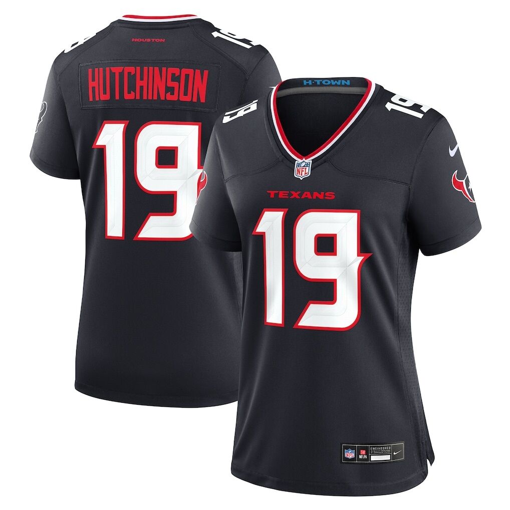 Xavier Hutchinson Houston Texans Nike Women's Team Game Jersey