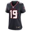 Xavier Hutchinson Houston Texans Nike Women's Team Game Jersey - Navy - Side View