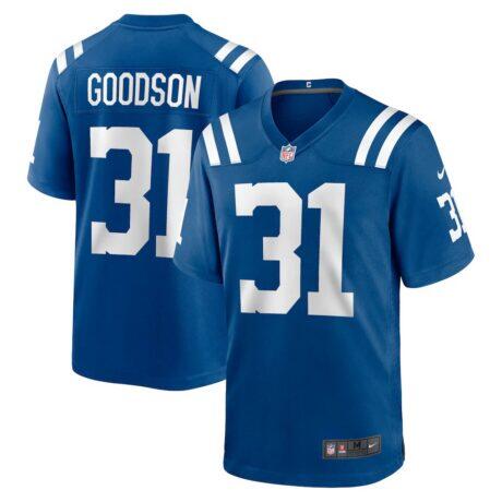 Tyler Goodson Indianapolis Colts Nike Game Jersey - - Front View