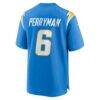 Denzel Perryman Los Angeles Chargers Nike Team Game Jersey - - Detail View