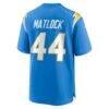 Scott Matlock Los Angeles Chargers Nike Team Game Jersey - - Detail View