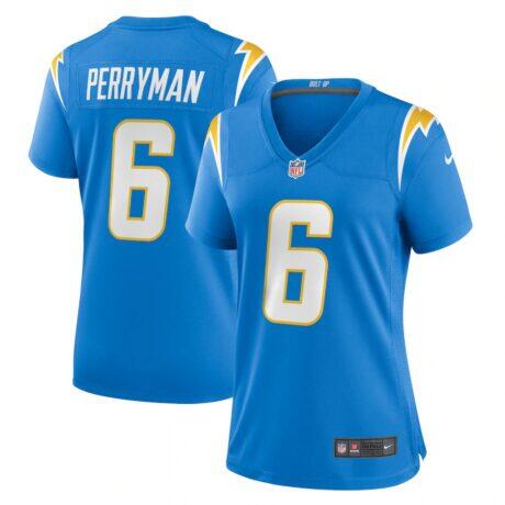 Denzel Perryman Los Angeles Chargers Nike Women's Game Jersey - - Front View