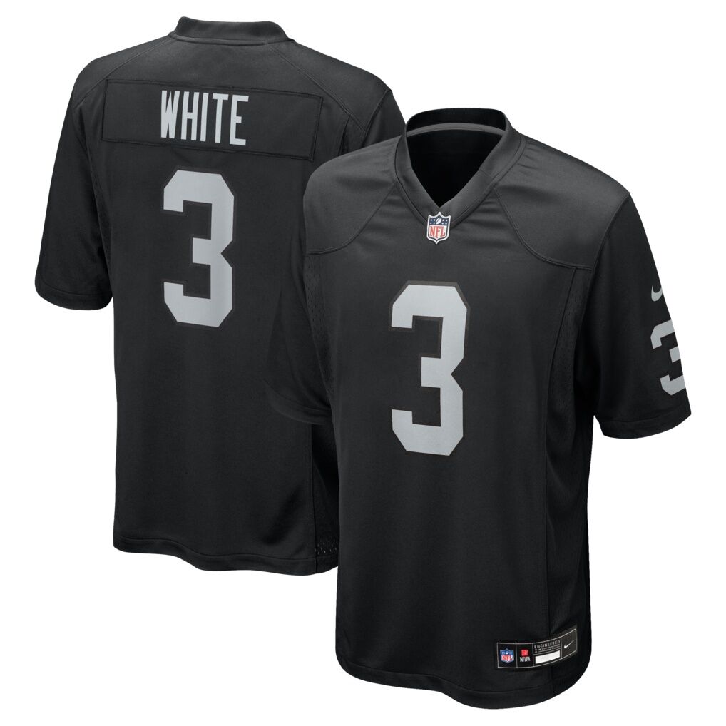 Zamir White Las Vegas Raiders Nike Team Game Jersey