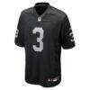 Zamir White Las Vegas Raiders Nike Team Game Jersey - Black - Side View