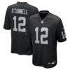 Aidan O'Connell Las Vegas Raiders Nike Team Game Jersey - Black - Front View