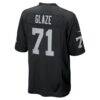 DJ Glaze Las Vegas Raiders Nike Team Game Jersey - Black - Detail View