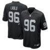 Jonah Laulu Las Vegas Raiders Nike Team Game Jersey - Black - Front View