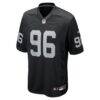 Jonah Laulu Las Vegas Raiders Nike Team Game Jersey - Black - Side View