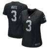 Zamir White Las Vegas Raiders Nike Women's Game Jersey - Black - Front View