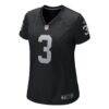 Zamir White Las Vegas Raiders Nike Women's Game Jersey - Black - Side View