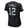 Aidan O'Connell Las Vegas Raiders Nike Women's Game Jersey - Black - Detail View
