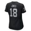 Jack Jones Las Vegas Raiders Nike Women's Game Jersey - Black - Detail View