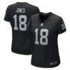 Jack Jones Las Vegas Raiders Nike Women's Game Jersey - Black - Front View