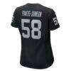 Jackson Powers-Johnson Las Vegas Raiders Nike Women's Game Jersey - Black - Detail View